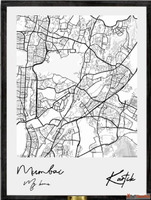 Custom street map painting by Telinchi