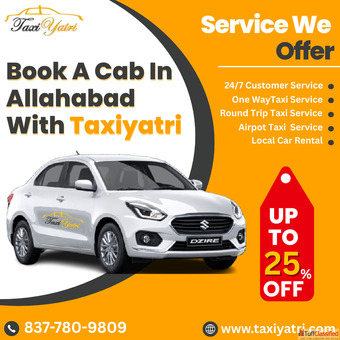 You can book a cab in Allahabad from TaxiYatri