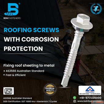 Strong Roofing Screws with Corrosion Protection