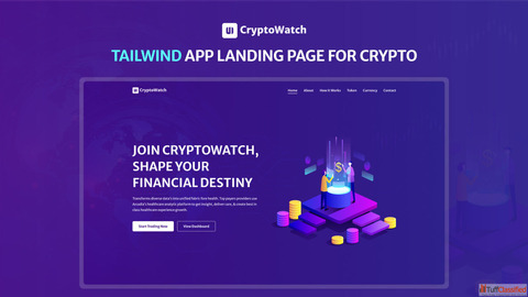 Professional Tailwind Crypto App Landing Page Template