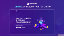 Professional Tailwind Crypto App Landing Page Template