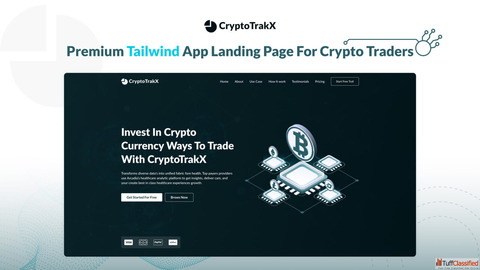 High-Quality Premium Tailwind Crypto Landing Page Template