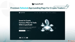 High-Quality Premium Tailwind Crypto Landing Page Template