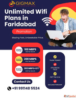 Unlimited WiFi Plans in Old Faridabad - Gigmax