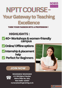 NTT Course at Indoss Institute - Shape Young Minds