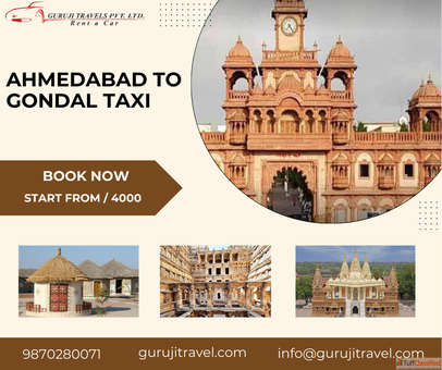 Ahmedabad to Gondal Taxi service