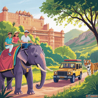 Jaipur Ranthambore Tour with Elephant Rides and Jungle Safar...