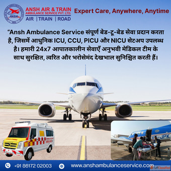 Severe Conditions in Ansh Air Ambulance Services in Bangalore Are Controlled