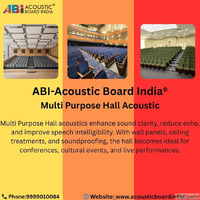 Best Multi Purpose Hall Acoustic Sound Proofing Boards in De...