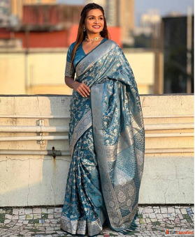 Buy Traditional Brocade Saree - Perfect for Weddings and Festive Wear