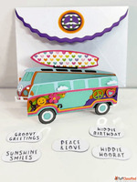 Hippie Van Handmade Card - A Perfect Summer Craft Idea