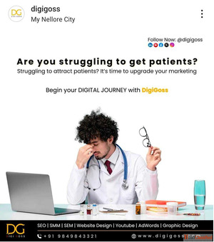 Digital Marketing Services for Doctors and Clinics in Nellore - DigiGoss