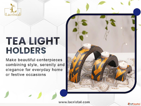 Radiant Arc Tea Light Holder - Add Modern Elegance to Any Space