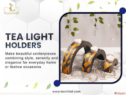 Radiant Arc Tea Light Holder - Add Modern Elegance to Any Sp...