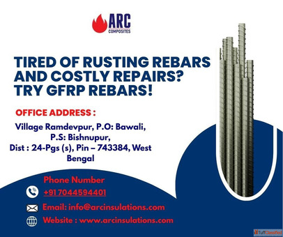 Tired of Rusting Rebars and Costly Repairs Try GFRP Rebars