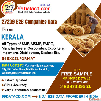 Buy List of Companies in Kerala in Excel Format