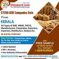 Buy List of Companies in Kerala in Excel Format