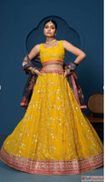 Shop Yellow Lehenga for Navratri with Festive Discounts