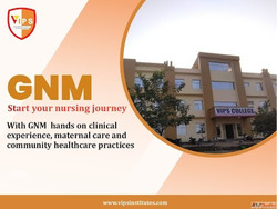 Start Your Nursing Journey with GNM at VIPS Gwalior
