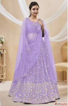 Shop Purple Lehenga for Navratri Online with Discounts