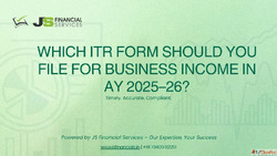 Business ITR Filing - AY 2025-26