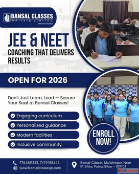 Best JEE NEET Coaching in Jamshedpur - Enroll Now at Bansal Classes