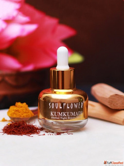 Soulflower Kumkumadi Herbal Night Beauty Elixir with Kesar Precious Oils 30 ml
