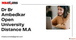 Dr Br Ambedkar Open University Distance M.A