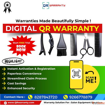 QR Warranty for Salon Equipment like Hair Dryers Features and Benefits