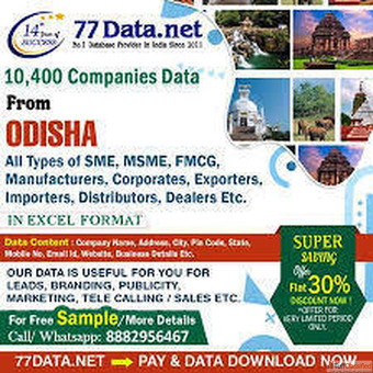 77 Data Download the Verified List of Companies in Odisha