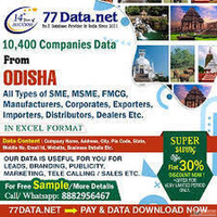 77 Data Download the Verified List of Companies in Odisha