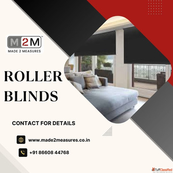 Roller Blinds in Bangalore Stylish Custom-Fit Blinds