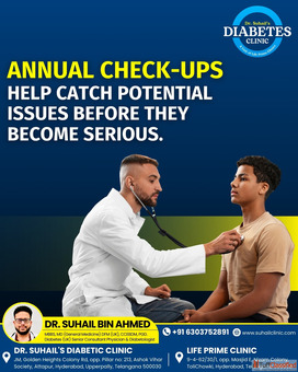 Dr Suhail's Clinics in Attapur Hyderabad and is Professor of Medicine