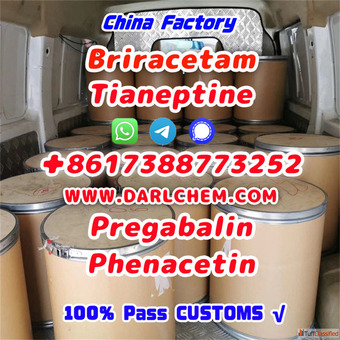 pregabalin Brivaracetam Tianeptine raw crystal powder 148553-50-8 Good Price