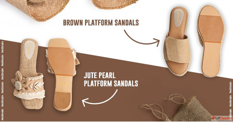 Beige Sandals Sliders at NoStrain