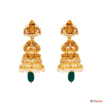 10 Gram Gold Jhumka Designs with Price CMR Jewellery