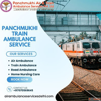 Panchmukhi Low Cost Train Ambulance Guwahati to Delhi- Trust...