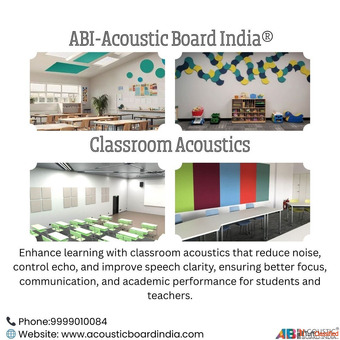 Class Room Acoustics in Delhi Wooden Slats Pet acoustic boards