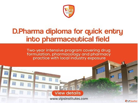 Open Your Own Medical Store - Study D Pharma at VIPS Gwalior