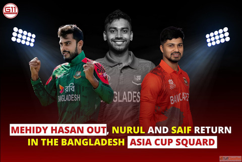 Bangladesh Squad Shake-Up Mehidy Out Nurul Saif Back for Asia Cup 2025