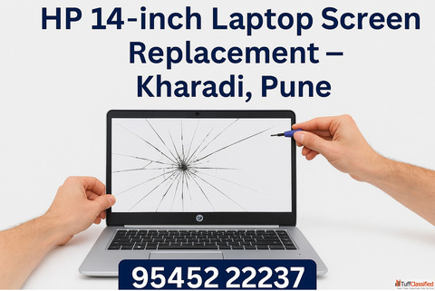 HP 14-inch Laptop Screen Replacement - Kharadi Pune