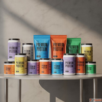 Strength in Every Scoop Protein Powder Packaging Design by D...