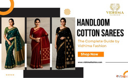 Best Handloom Cotton Saree Buy Now vidhimafashion