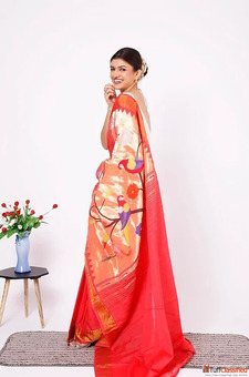Buy Best Aboli Colour Paithani Sarees Online In India - Shashikala