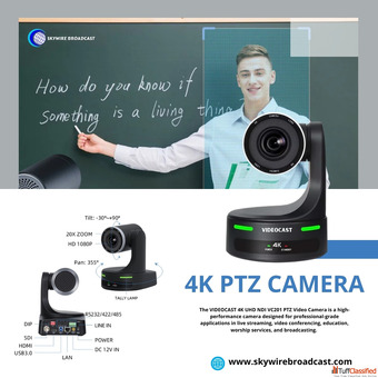 Buy our best 4k ptz camera for online Education