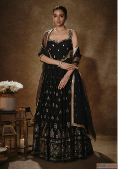 Stylish Crop Top Lehenga Choli for Navratri Nights