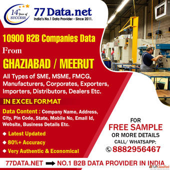 77 Data Download the Verified List of Companies in Ghaziabad
