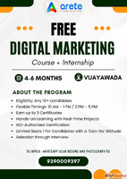 FREE Digital Marketing Course Internship in Vijayawada