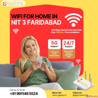 WiFi for Home in NIT 3 Faridabad - Gigmax