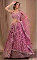 Beautiful Pink Lehenga for Navratri Garba and Dandiya